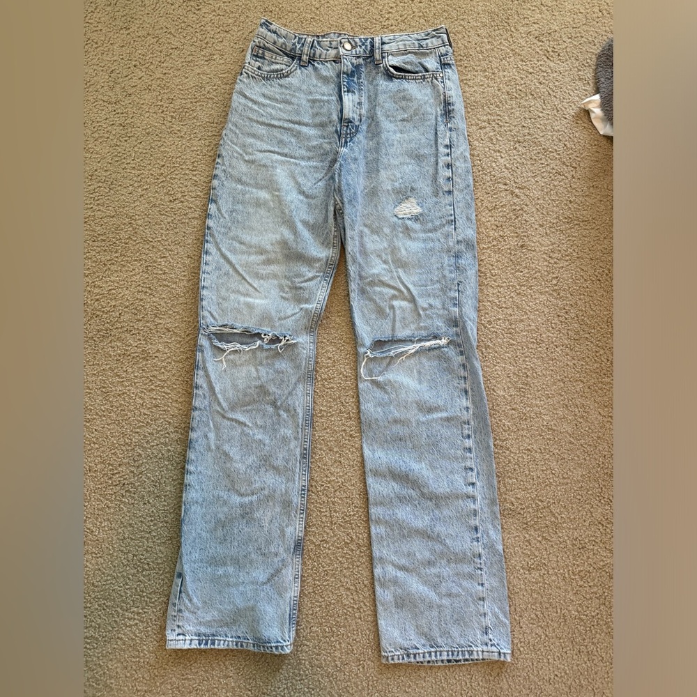 Zara High Rise Wide Leg Jean US 8 (LIGHTLY WORN)